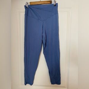Aerie Blue High-Waisted Crossover Leggings